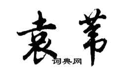 胡問遂袁葦行書個性簽名怎么寫