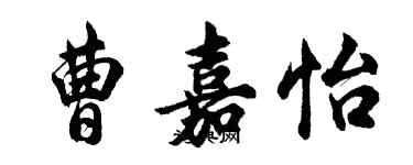 胡問遂曹嘉怡行書個性簽名怎么寫