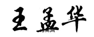 胡問遂王孟華行書個性簽名怎么寫