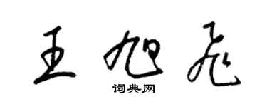 梁錦英王旭飛草書個性簽名怎么寫