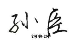 駱恆光孫臣行書個性簽名怎么寫