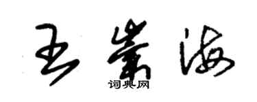 朱錫榮王崇海草書個性簽名怎么寫