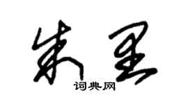 朱錫榮朱里草書個性簽名怎么寫