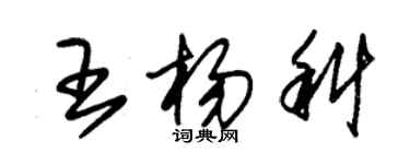 朱錫榮王楊科草書個性簽名怎么寫