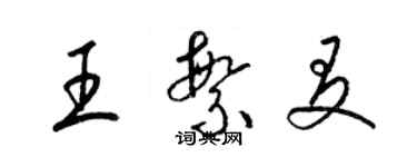 梁錦英王繁友草書個性簽名怎么寫