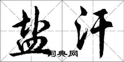 胡問遂鹽汗行書怎么寫