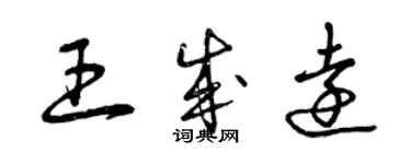 曾慶福王成遠草書個性簽名怎么寫