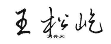 駱恆光王松屹行書個性簽名怎么寫