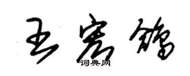 朱錫榮王宏鴿草書個性簽名怎么寫