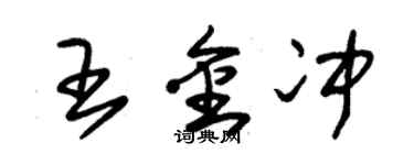 朱錫榮王金沖草書個性簽名怎么寫