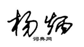 朱錫榮楊炳草書個性簽名怎么寫