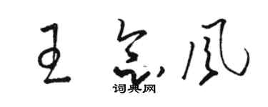 駱恆光王念風草書個性簽名怎么寫