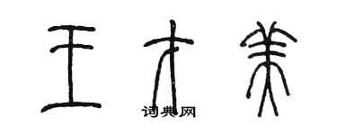 陳墨王才美篆書個性簽名怎么寫