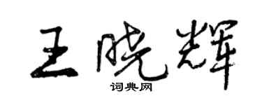曾慶福王曉輝行書個性簽名怎么寫