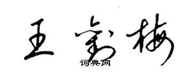 梁錦英王劉梅草書個性簽名怎么寫