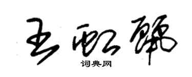 朱錫榮王虹麗草書個性簽名怎么寫