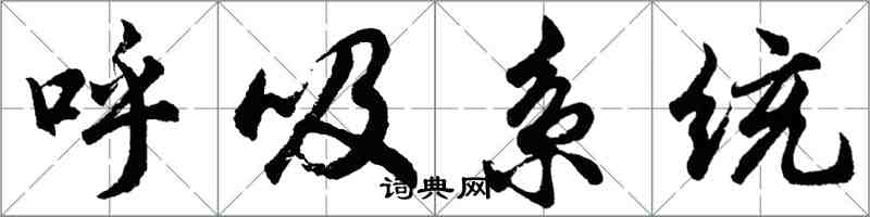 胡問遂呼吸系統行書怎么寫