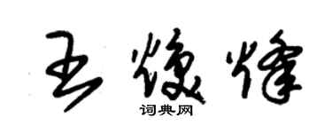 朱錫榮王煥烽草書個性簽名怎么寫