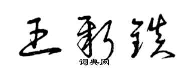 曾慶福王新鎮草書個性簽名怎么寫