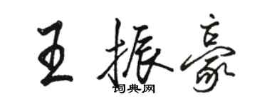駱恆光王振豪行書個性簽名怎么寫