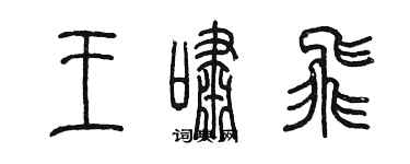 陳墨王嘯飛篆書個性簽名怎么寫