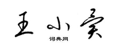 梁錦英王小異草書個性簽名怎么寫