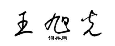 梁錦英王旭光草書個性簽名怎么寫