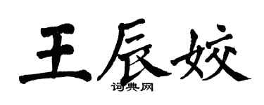 翁闓運王辰姣楷書個性簽名怎么寫