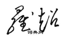 駱恆光羅超草書個性簽名怎么寫
