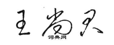 駱恆光王尚君草書個性簽名怎么寫