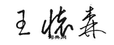 駱恆光王懷森草書個性簽名怎么寫