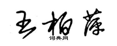 朱錫榮王柏萍草書個性簽名怎么寫