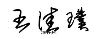朱錫榮王佳璞草書個性簽名怎么寫