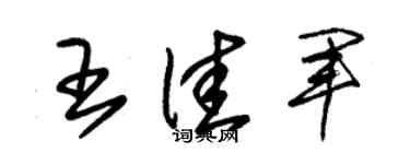 朱錫榮王佳軍草書個性簽名怎么寫