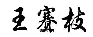 胡問遂王賽枝行書個性簽名怎么寫