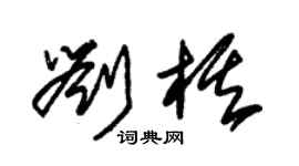 朱錫榮劉棋草書個性簽名怎么寫