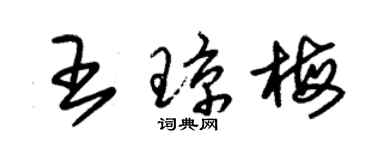 朱錫榮王瓊梅草書個性簽名怎么寫