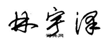 朱錫榮林宇澤草書個性簽名怎么寫