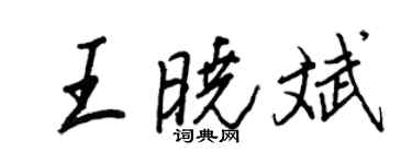 王正良王曉斌行書個性簽名怎么寫