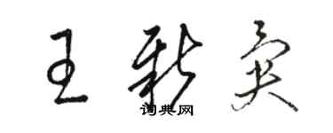駱恆光王新異草書個性簽名怎么寫