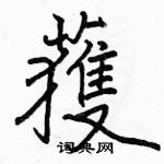 駱恆光寫的硬筆楷書獲