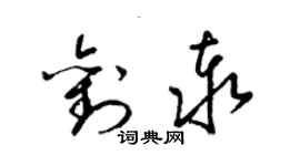 梁錦英劉泰草書個性簽名怎么寫