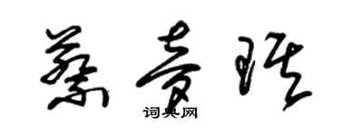 朱錫榮蔡夢琪草書個性簽名怎么寫