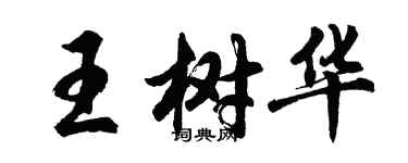 胡問遂王樹華行書個性簽名怎么寫