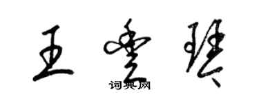 梁錦英王豐琴草書個性簽名怎么寫