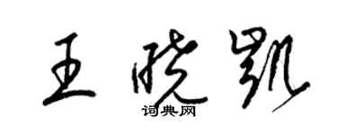 梁錦英王曉凱草書個性簽名怎么寫