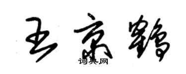 朱錫榮王京鶴草書個性簽名怎么寫