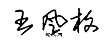 朱錫榮王風枚草書個性簽名怎么寫