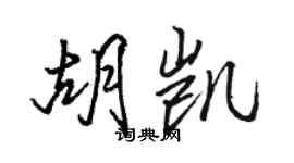 駱恆光胡凱行書個性簽名怎么寫