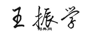 駱恆光王振學行書個性簽名怎么寫